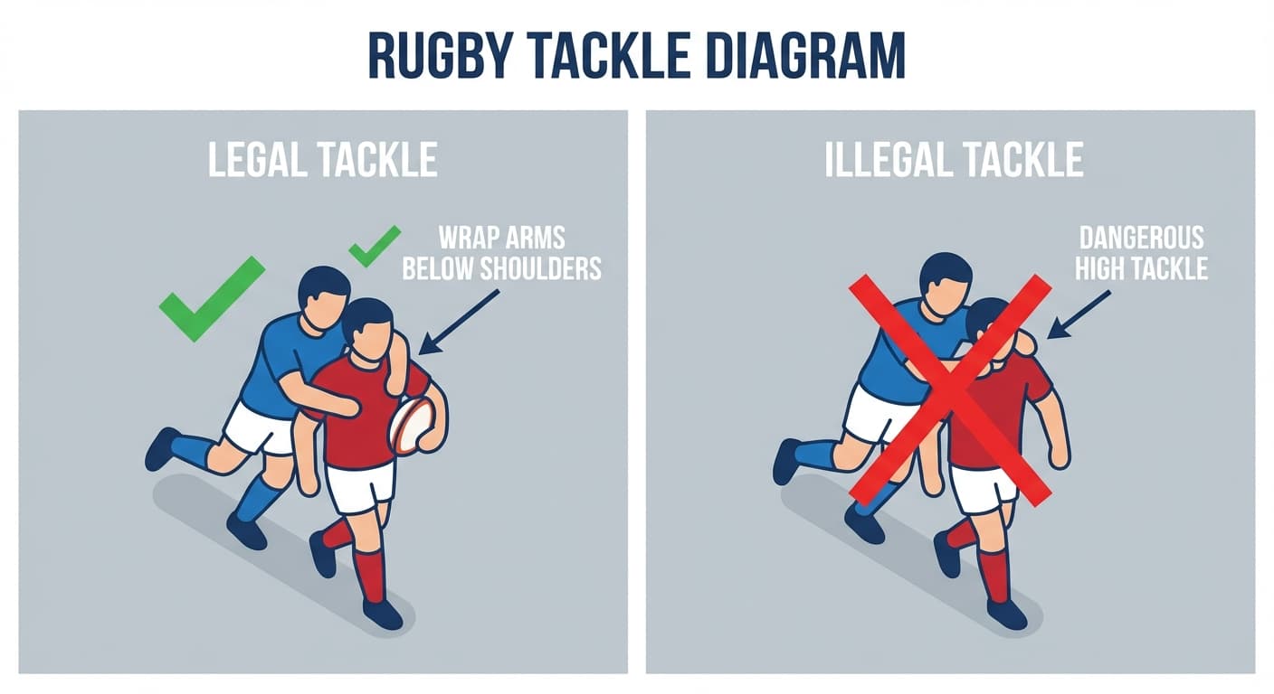Legal tackle: height, technique, and immediate responsibilities