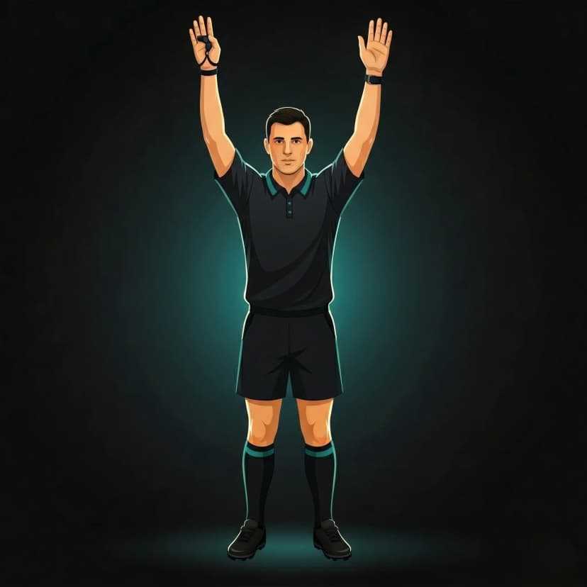 Doctor Needed: referee signals for a doctor to attend to a player