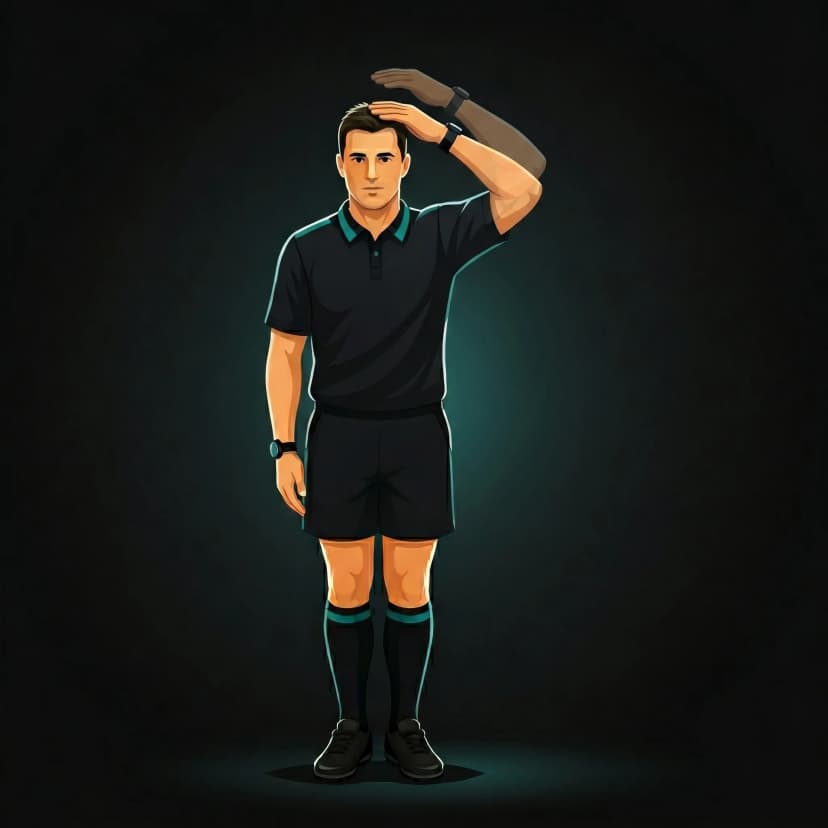 Head Injury Assessment Required: referee signals the HIA process must begin