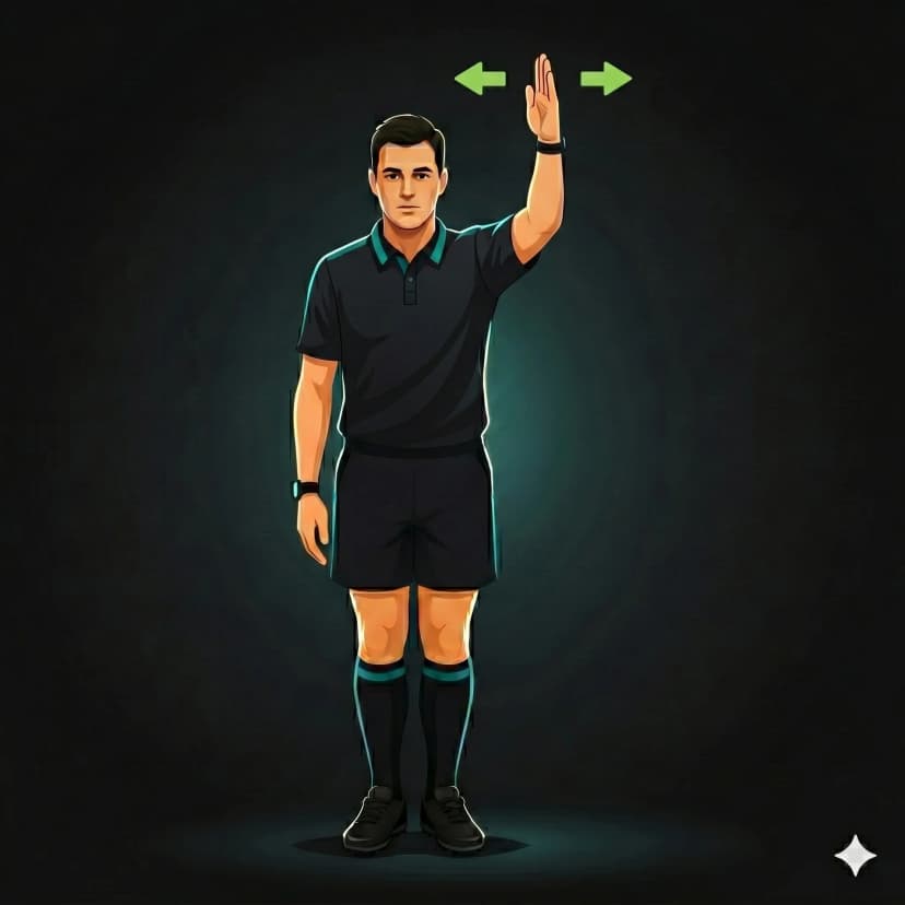 Knock Forward: referee taps one knee with one hand