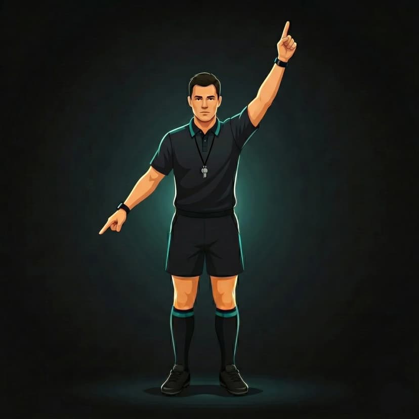 Offside Choice — Penalty or Scrum: referee signals the non-offending team's options