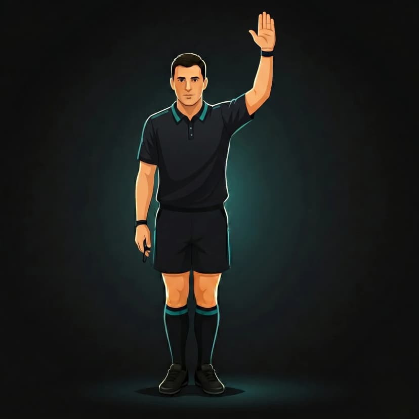 Physio Needed: referee signals for a physiotherapist to attend to a player