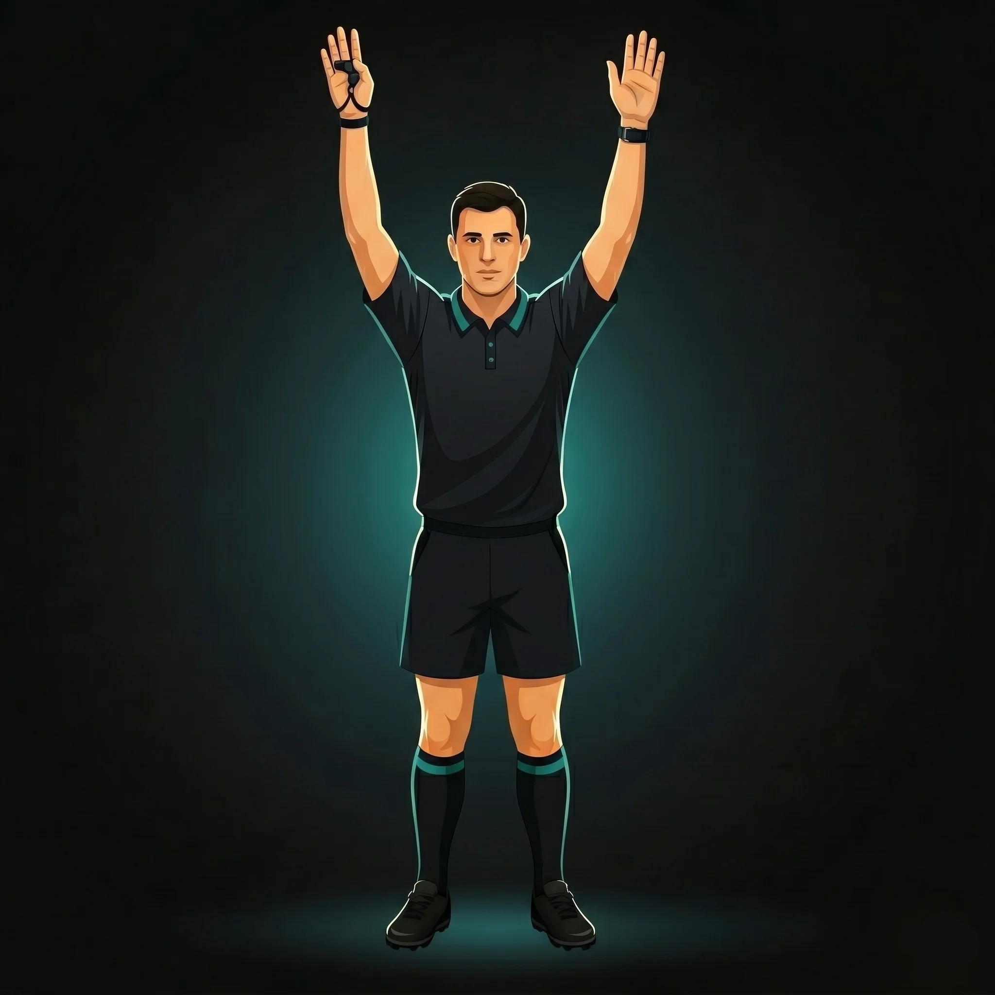 Doctor Needed: referee signals for a doctor to attend to a player