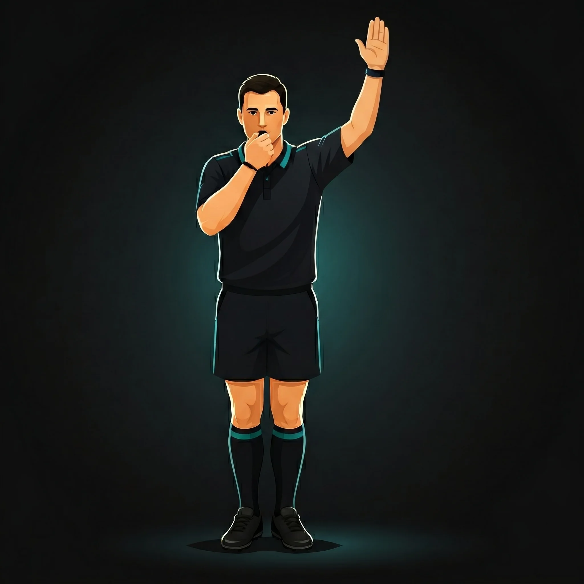 Try: referee points to the centre of the in-goal area